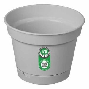 Горшок для цветов "Mint" D185мм, 2,3л с поддоном (серый)
