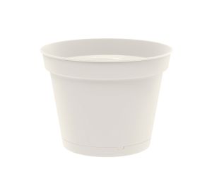 Горшок для цветов "Mint" D185мм, 2,3л с поддоном (светло-бежевый)