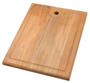Доска разделочная бук 30x22x1,6см с канавкой